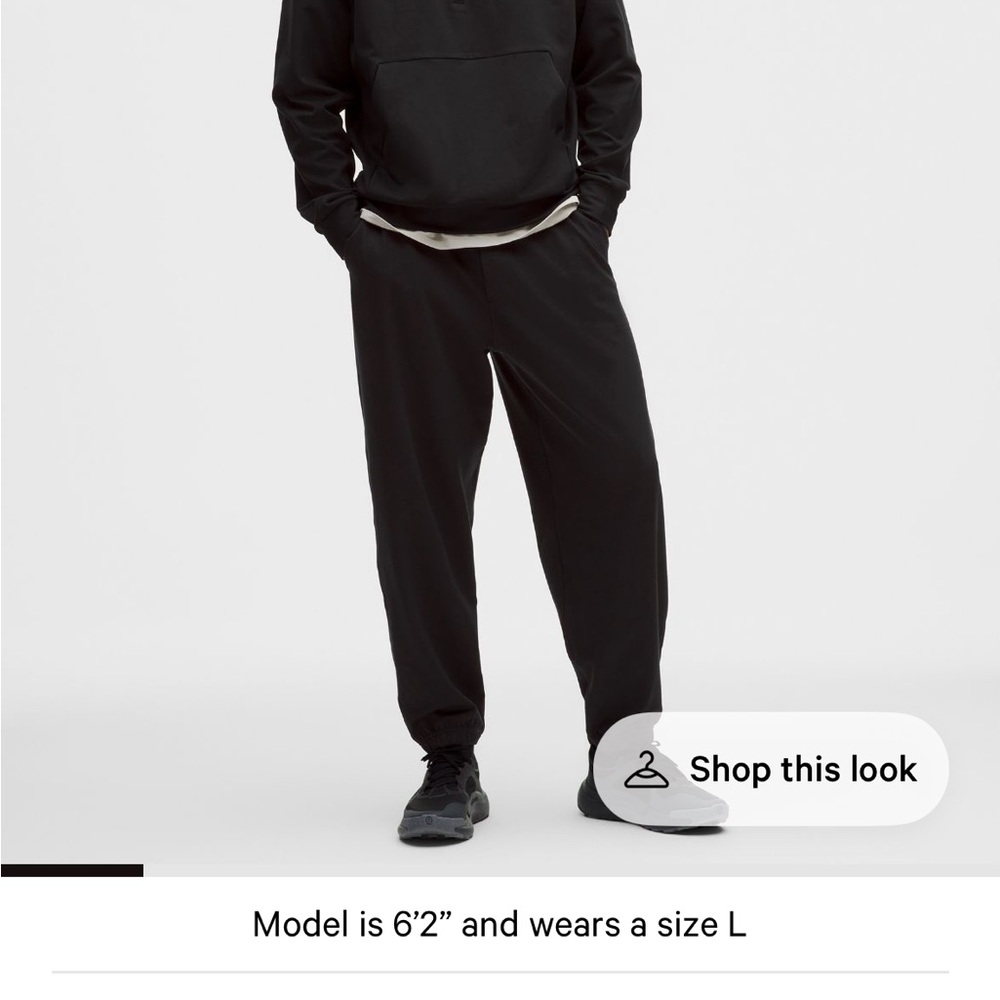 NWT Lululemon Heavyweight Soft Jersey Relaxed Jogger Pants Tall Size M - Picture 4 of 6